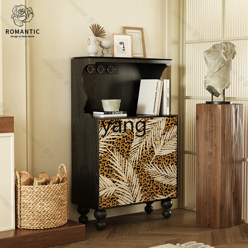 CCL solid wood integrated wine cabinet storage water bar tea cabinet sofa side cabinet living room Buddhist niche