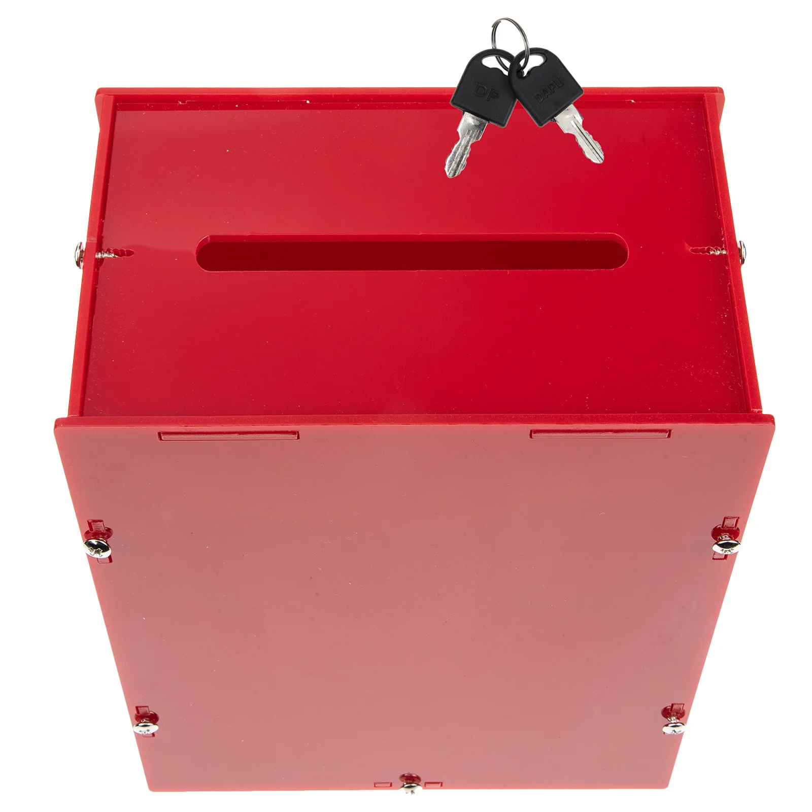 

Portable Ballot Box Acrylic Voting Box With Lock Smooth Edges Desktop Collection Container Reusable Donation Suggestion Polling