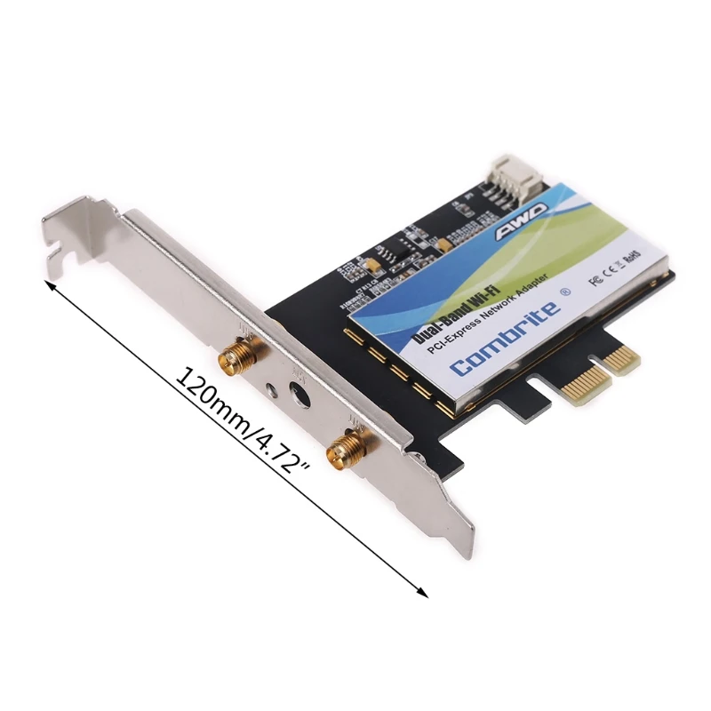 การ์ดเครือข่าย PCIE WiFi อะแดปเตอร์บลูทูธที่รองรับการ์ดเครือข่ายไร้สายแบบ Dual Band Repetidor Adaptador Wi-Fi สำหรับ