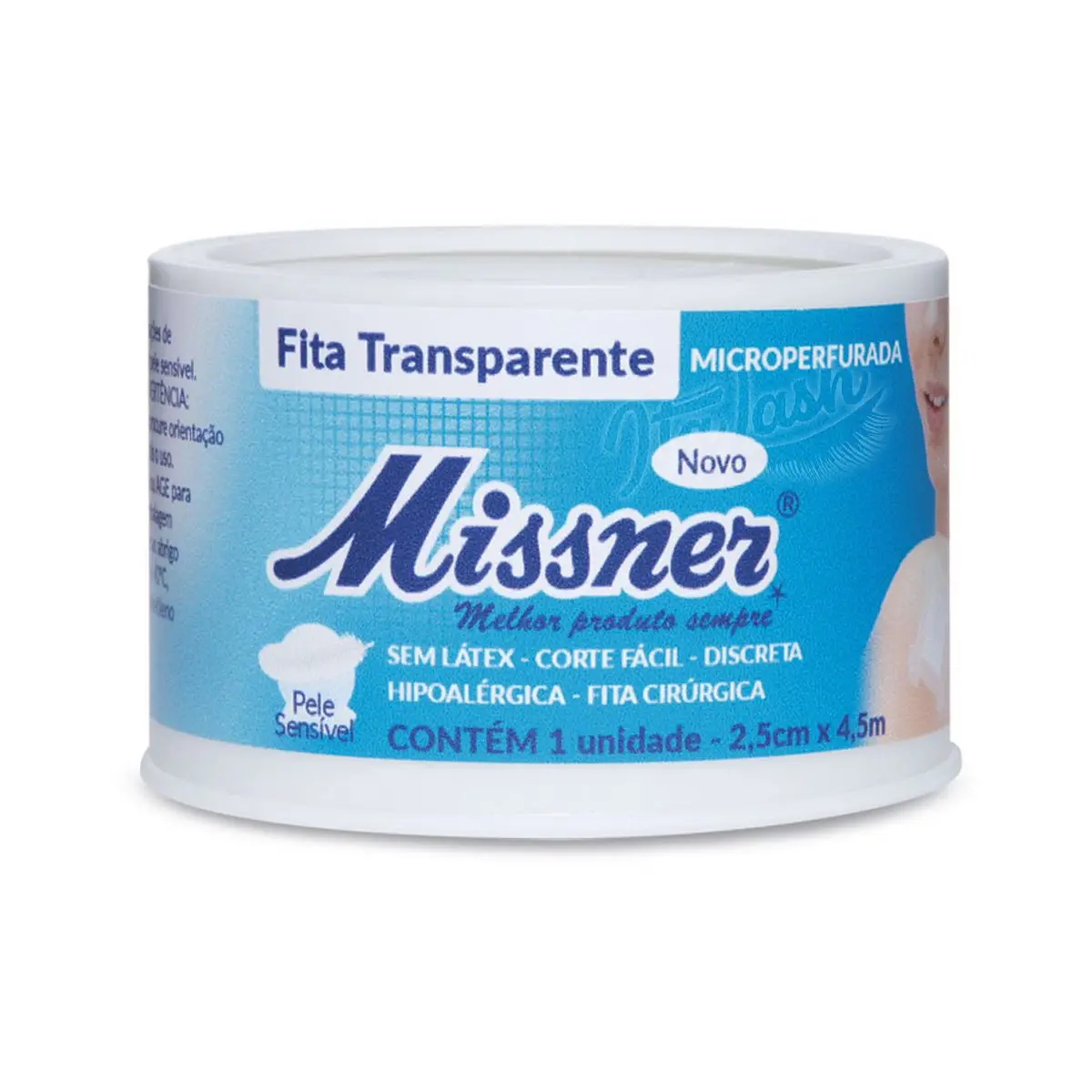 Transpore Missner Tape 2,5cm Hypoallergic Roll 4,5 Meters