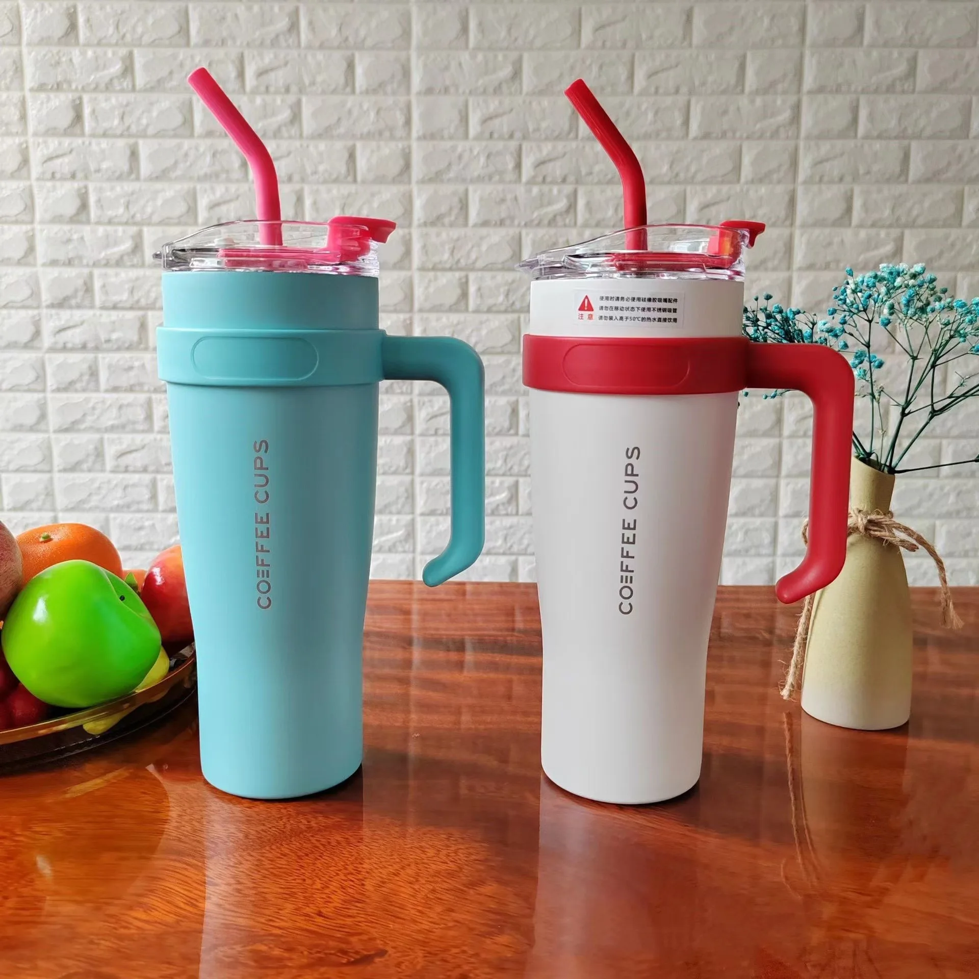 Tazza termica Big Mac, grande capacità, tazza per acqua ad alta bellezza da uomo e da donna, tazza per gelato con isolamento freddo, tazza da caffè con Str