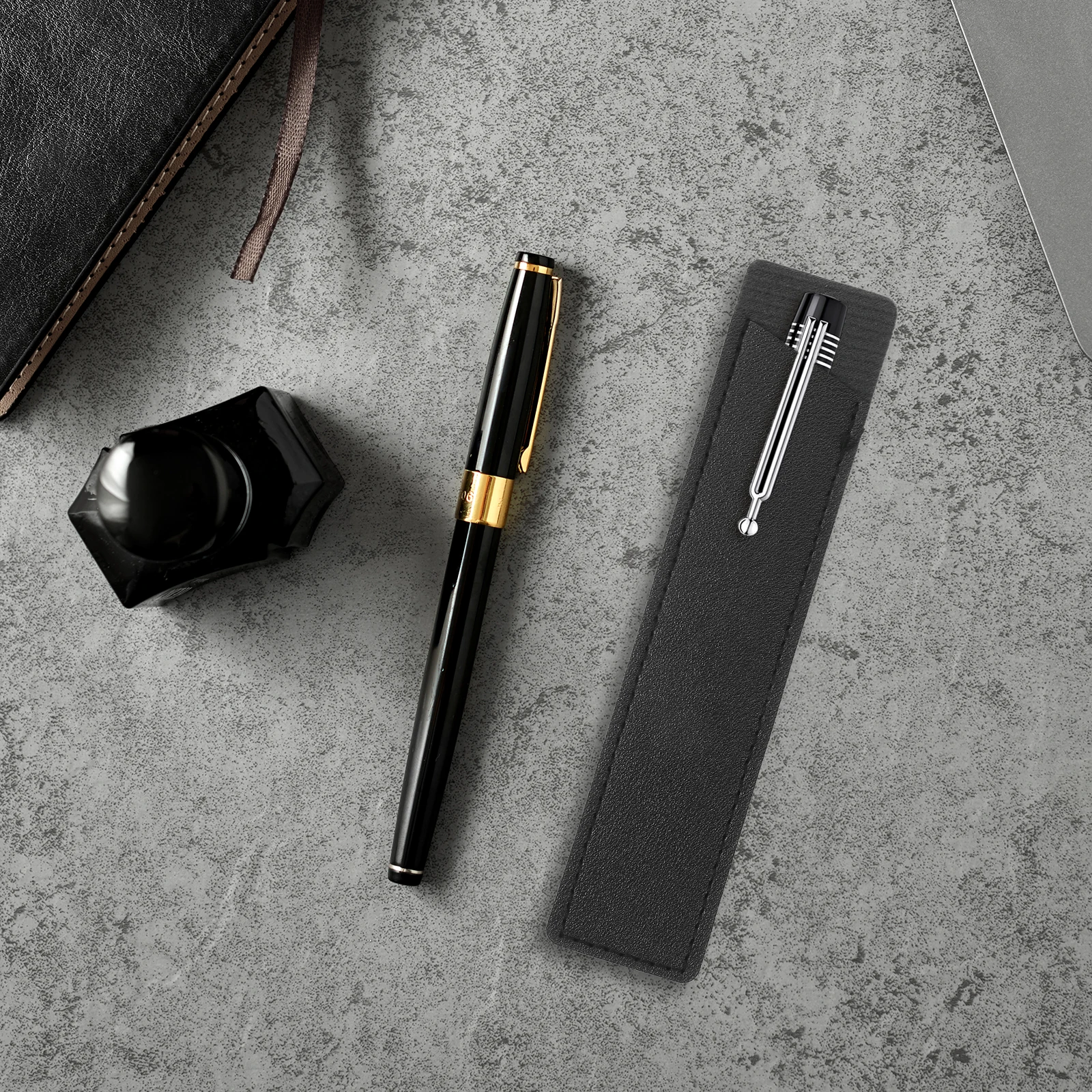 

10pcs Pu Inserting Bag For Nurses Doctors Office Storage Pen Inserted Pouch Pouch Pen Organizer Desk Tidy