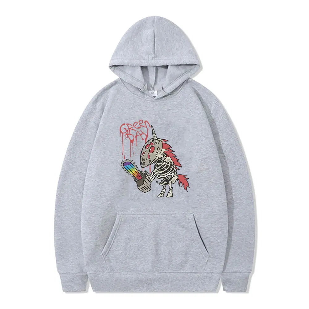 Punk Band Green Day Father of All Cartoon Style Graphic Hoodie Men Women Rock Oversized Streetwear Men's Vintage Casual Hoodies