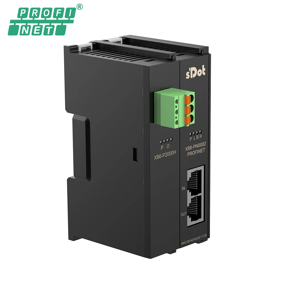 Solidot Remote IO I/O Module Bus Adapter Coupler Kit Profinet for PLC IP20 | XB6-PN2002ST (Power Supply+ Coupler+ Bus End Cover)