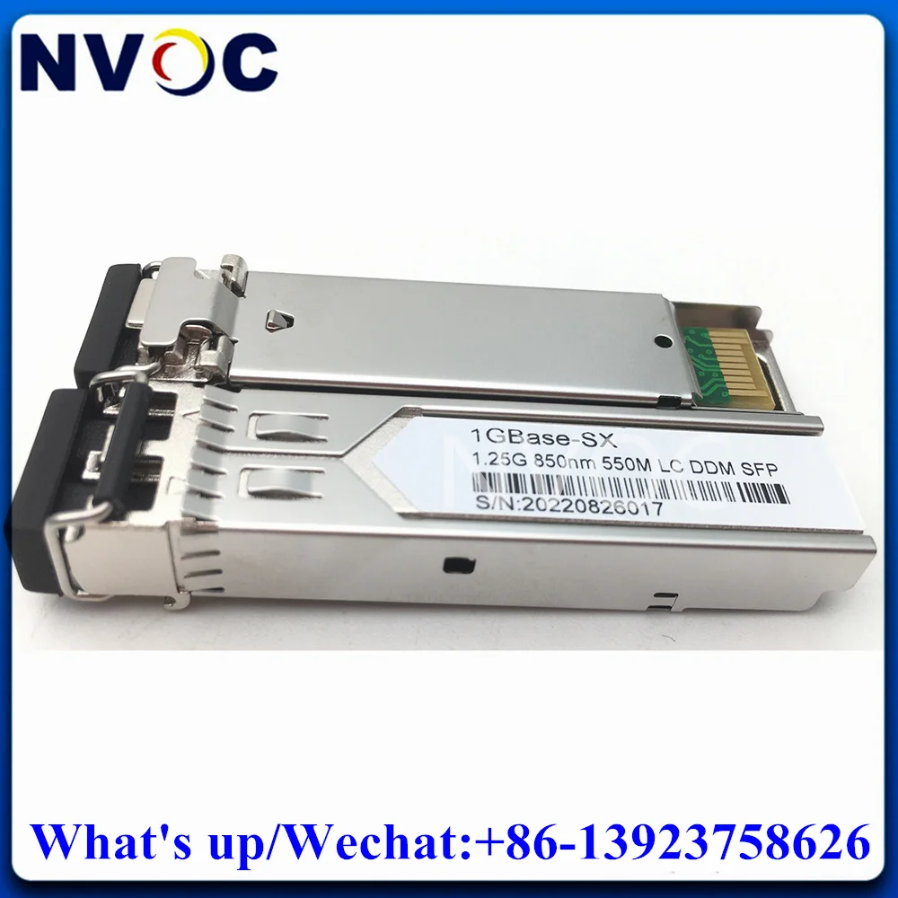 

5Pcs 1.25G MM 850nm Dual LC SFP Industrial Type Transceiver,S-85DLC05D MikroTik Compatible 1000BASE-SX 850nm 550M SFP Module