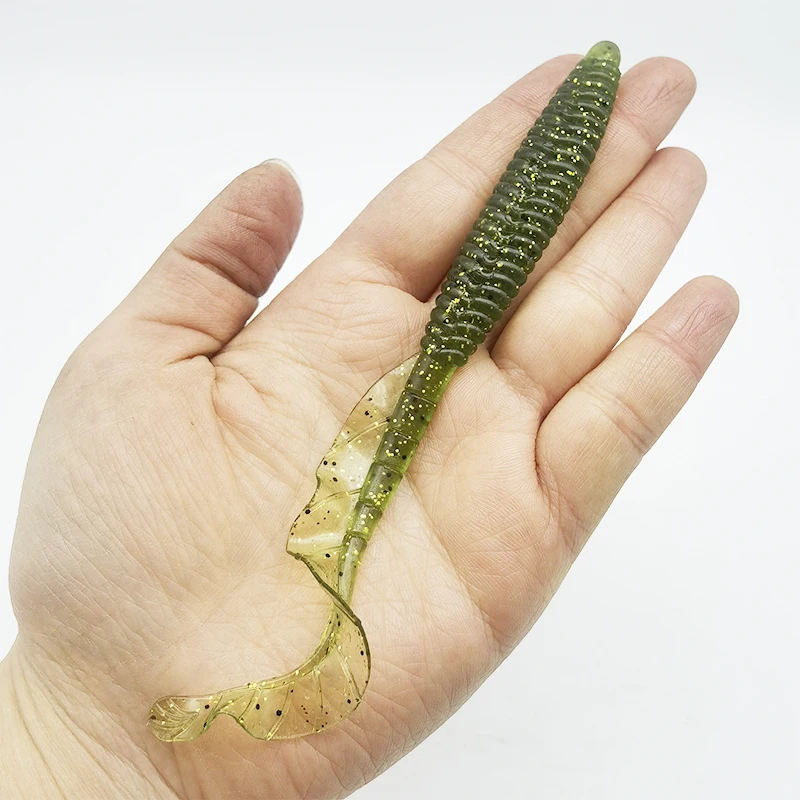 3 Stück Angelköder mit weichem Schwanz, 12,5 cm/4,92 Zoll/8 g, künstlicher Köder – Detail 5