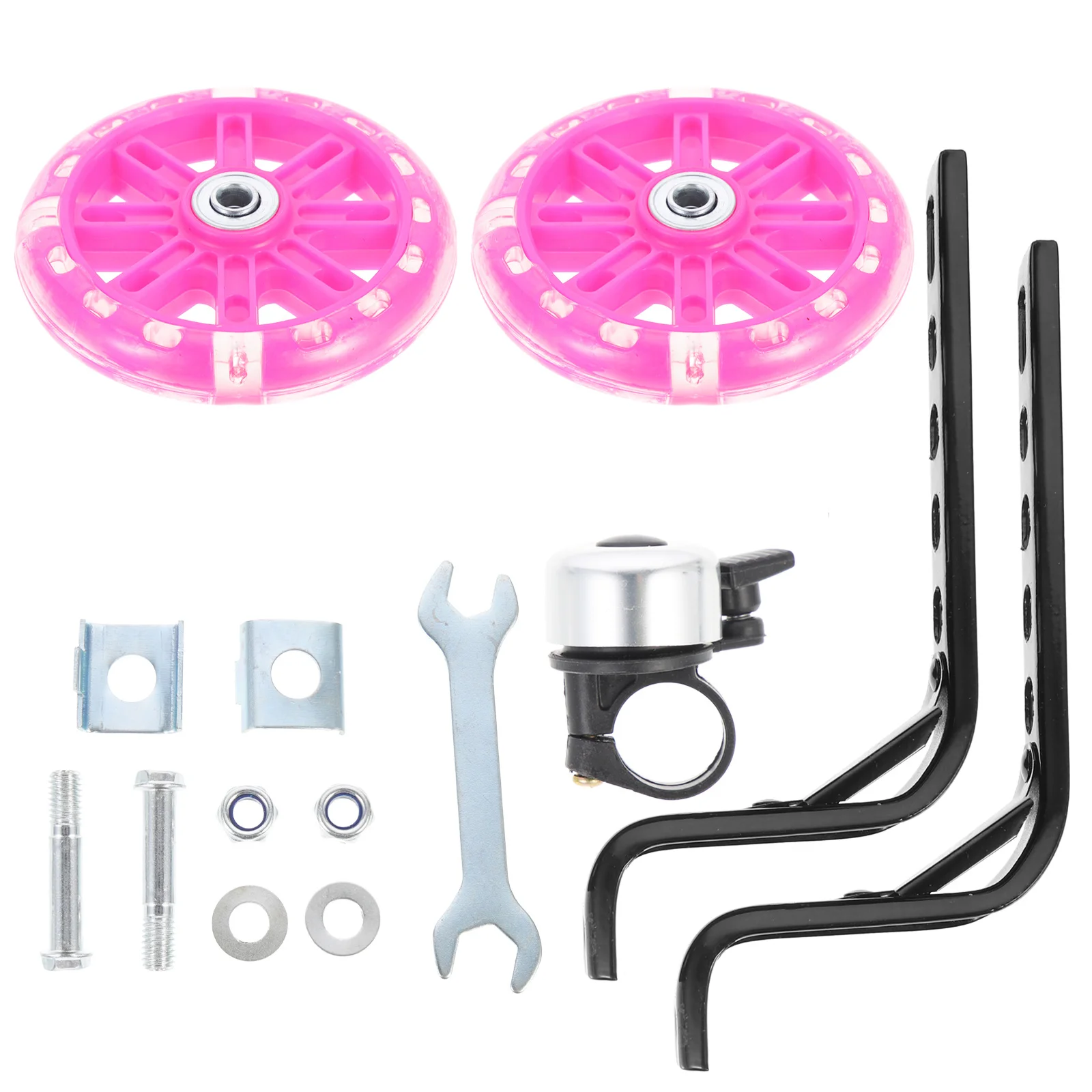 

1Set Bicycle Training Wheels Enhanced Stability Thickened Wheel Design Slip-Proof Quiet Ride Easy Install Replaceable