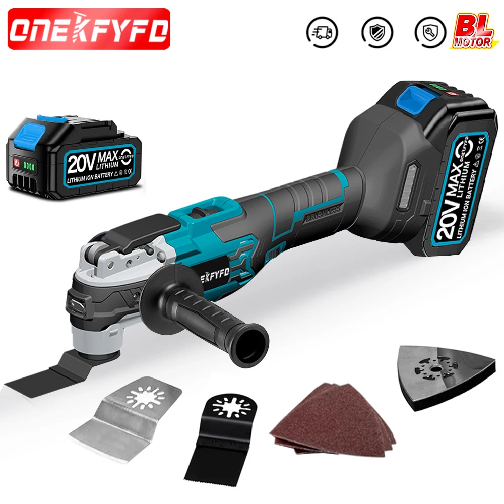 Oscillating Multi Tool Cordless Electric Shovel Cutting Trimming Machine with Accessories Power Tools for Makita 18V Battery