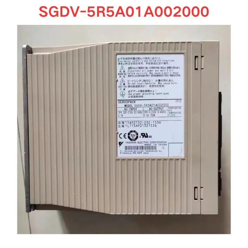 Used OEM disassembled parts SGDV-5R5A01A002000 driver Functional test OK Fast Shipping