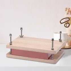 Handmade Paper Press for Bookbinding Wood Book Press Tool for DIY Crafts Handmade Paper Press Office Notebook Making Part