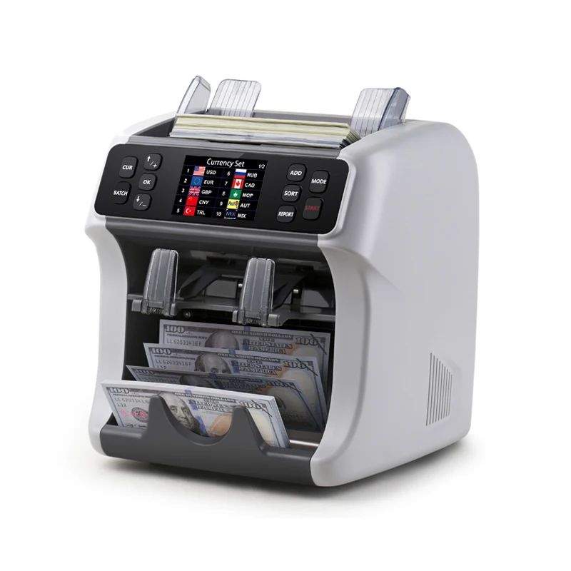 Compteur de billets pour machine à compter l'argent, compteurs de billets de valeur mixte