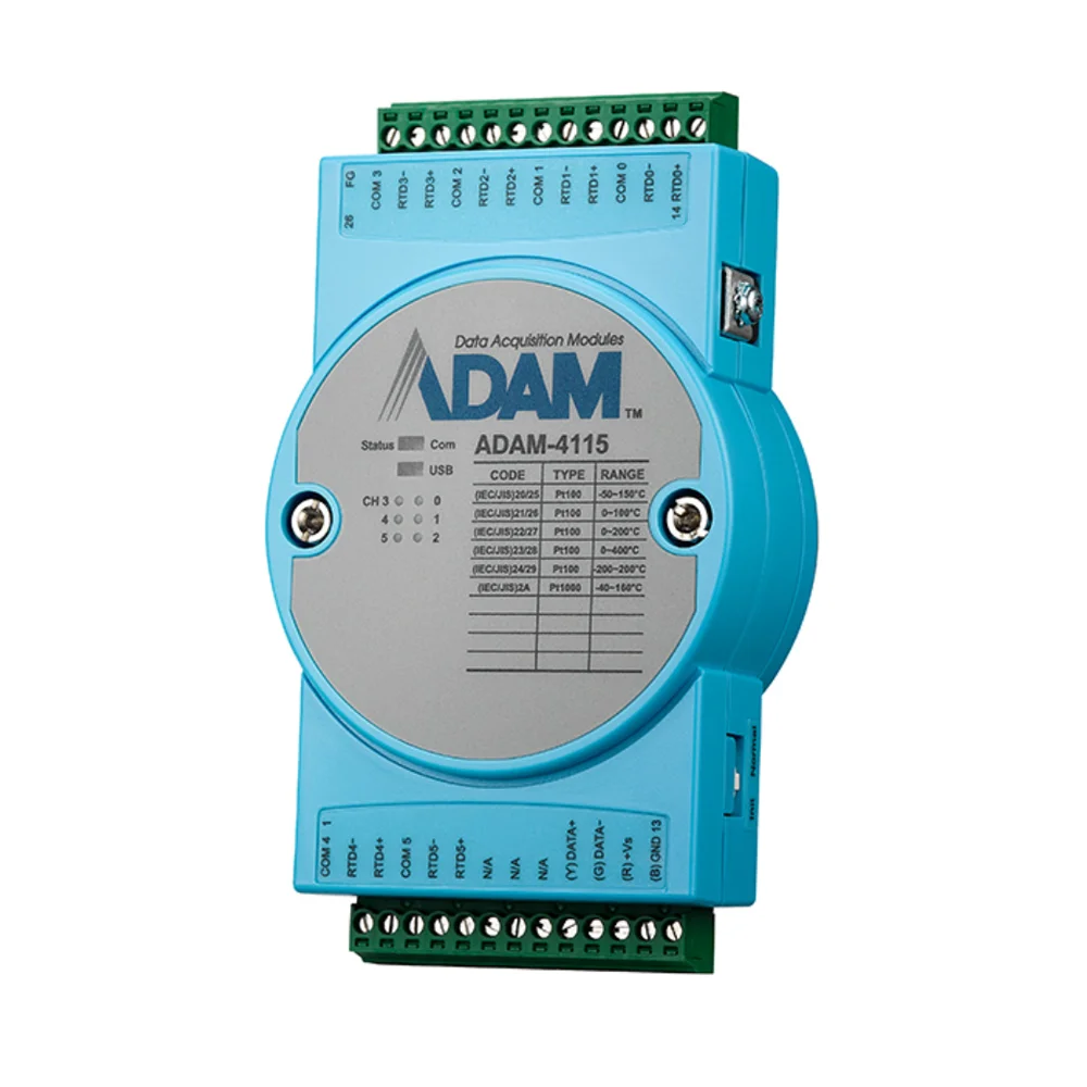 Advantech ADAM 4115 Robust 6-Ch RTD Input Module Remote IO Module