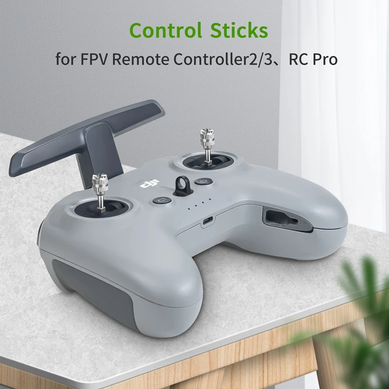 Joysticks de acero inoxidable para control remoto DJI Mavic 3 RC Pro Avata/FPV, repuesto de joystick de acero reemplazable.