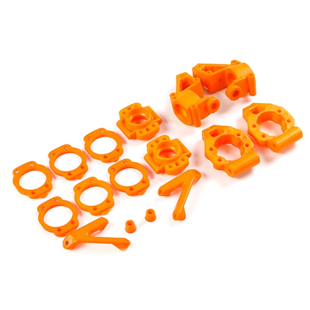 Nylon Front and Rear Wheel Bearing Seat Kit for 1/5 BAHA ROVAN KM BAJA 5B 5T 5SC Toys Car Parts-Orange