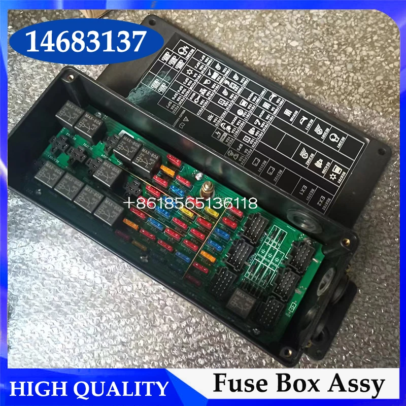 

For Excavator EC210/240/290/360 Fuse Box Assembly 14683137 High Quality Excavator Parts Fuse Box