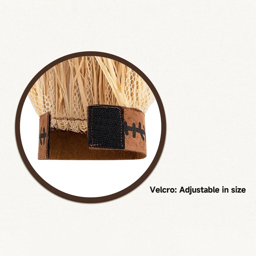 الفزاعة تأثيري الدعامة مجموعة قفازات فزاعة احتفالية مجموعة قبعات الساحرة زي ملحق قسط هالوين زي الدعائم للرقص