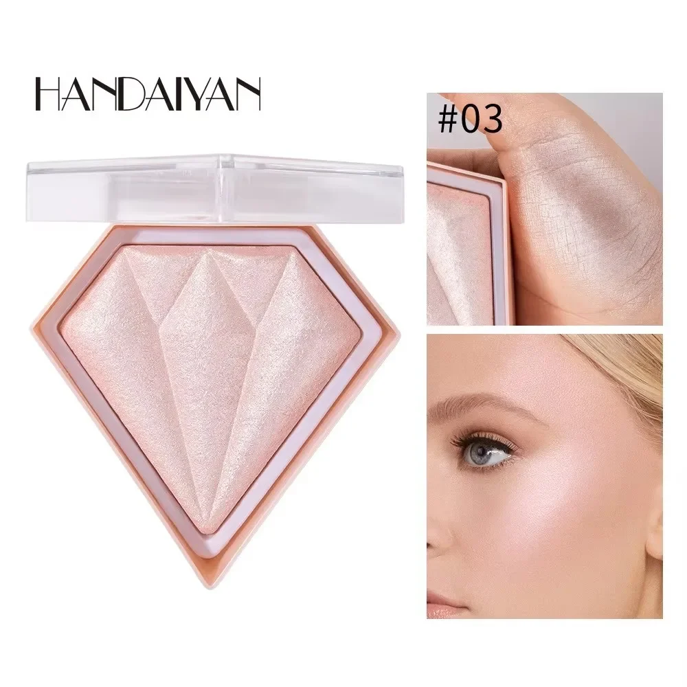 Highlighter pó paleta maquiagem rosto contorno shimmer água luz destaque cosméticos 3d em relevo corpo shimmer