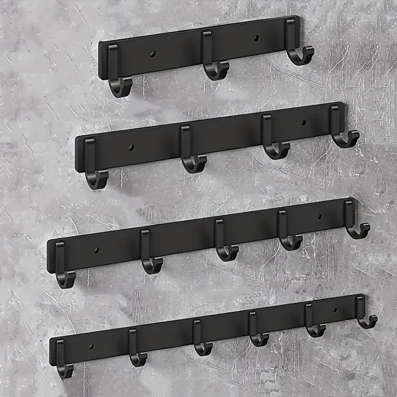 Suitable for bathroom, living room, kitchen, modern wall rod storage hooks, kitchenware storage racks, kitchen accessories