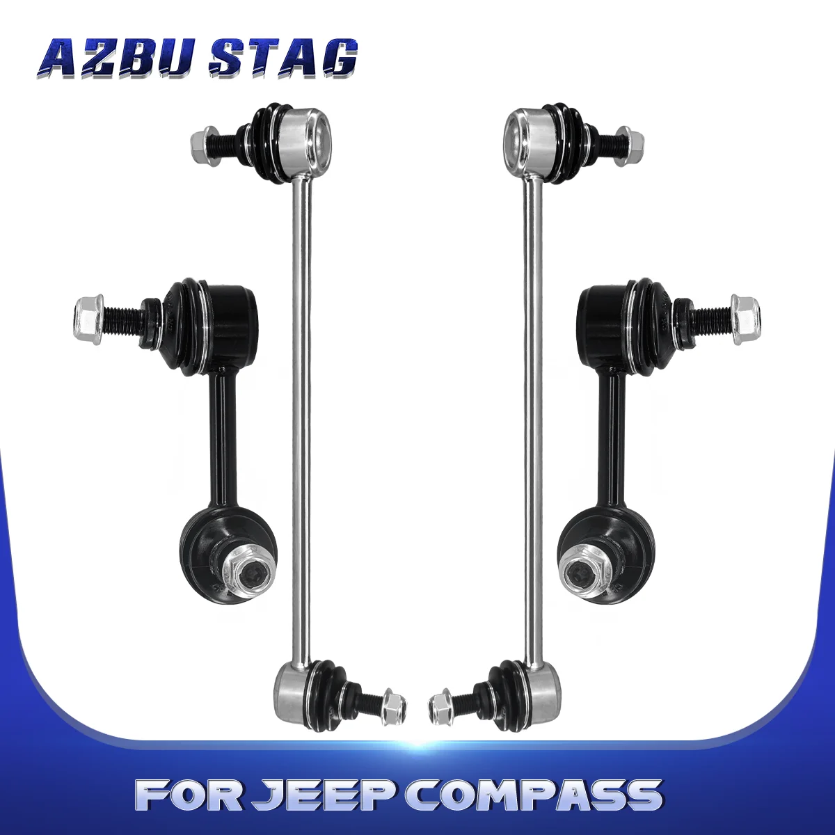 AzbuStag 4Pcs Front Rear Sway Bar End Link for JEEP COMPASS PATRIOT MITSUBISHI OUTLANDER DODGE AVENGER CALIBER 2007-2011