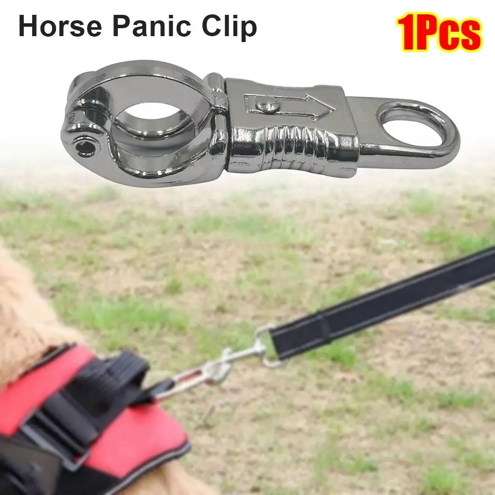 1Pcs Durable 10cm Horse Panic Clip Zinc Alloy Quick Release Equestrian Hook Horse Buckle For Equestrian Sports Equipment