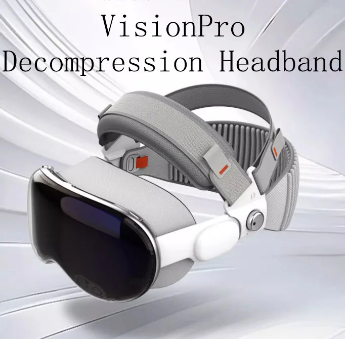 من أجل Apple Vision Pro يرتدي عصابة رأس خفيفة الوزن ومريحة ومتوازنة لتخفيف الضغط