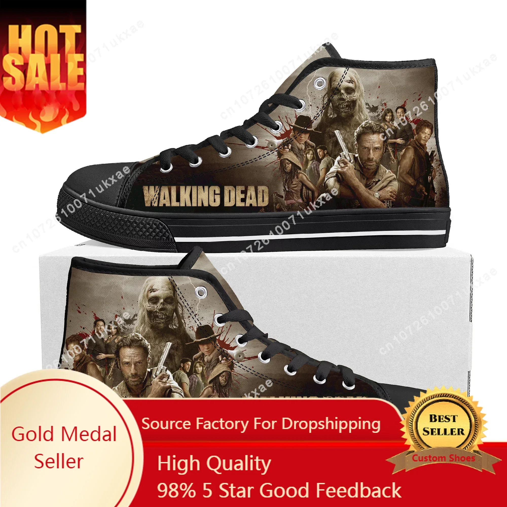 the-walking-dead-horror-high-top-sneakers-mens-womens-teenager-canvas-high-quality-sneaker-casual-custom-shoes-customize-shoe