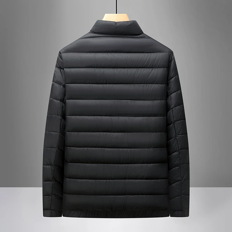 Men's winter jacket Simple stand collar Cotton coat New thick warm parkas