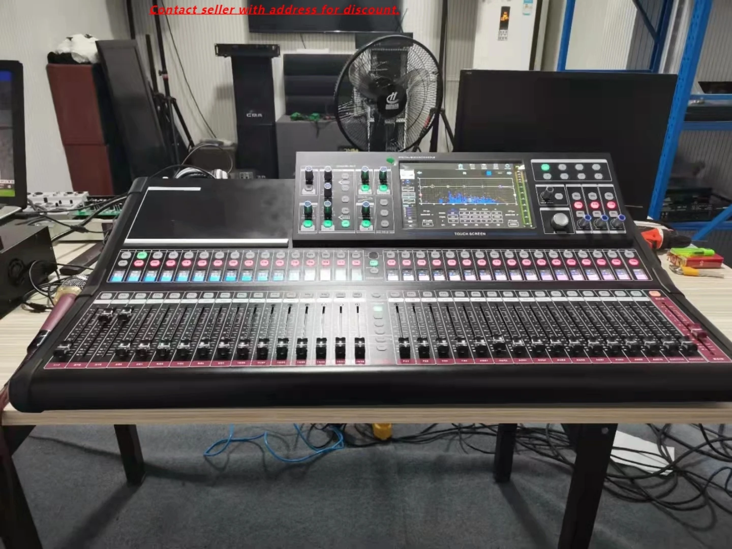 

MX-32 PLUS 32-Channel Professional DJ Sound Mixer Multi-Track Dante Recording System Touch Console Digital GIG Audio Video