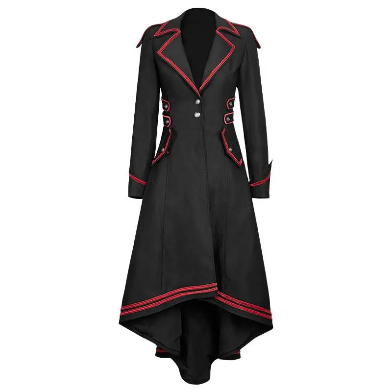 

Large Size Medieval Gothic Retro Women's Coat Tuxedo Ebay Cross-Border Ethnic Stage Costume Autumn Faion Ladies' Clothing