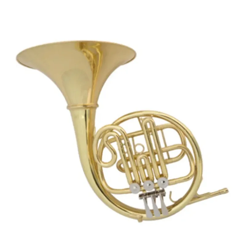Bb Tuned Three-Valve French Horn Three-Valve Single-Row Wind Instrument