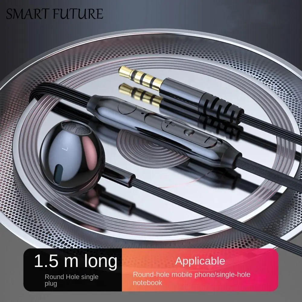 

3.5mm Jack 3.5mm Wired Earphones in Ear Headset Dual Jack Headphones Stereo Earbuds Wired Headset for Desktop/Computer/PC