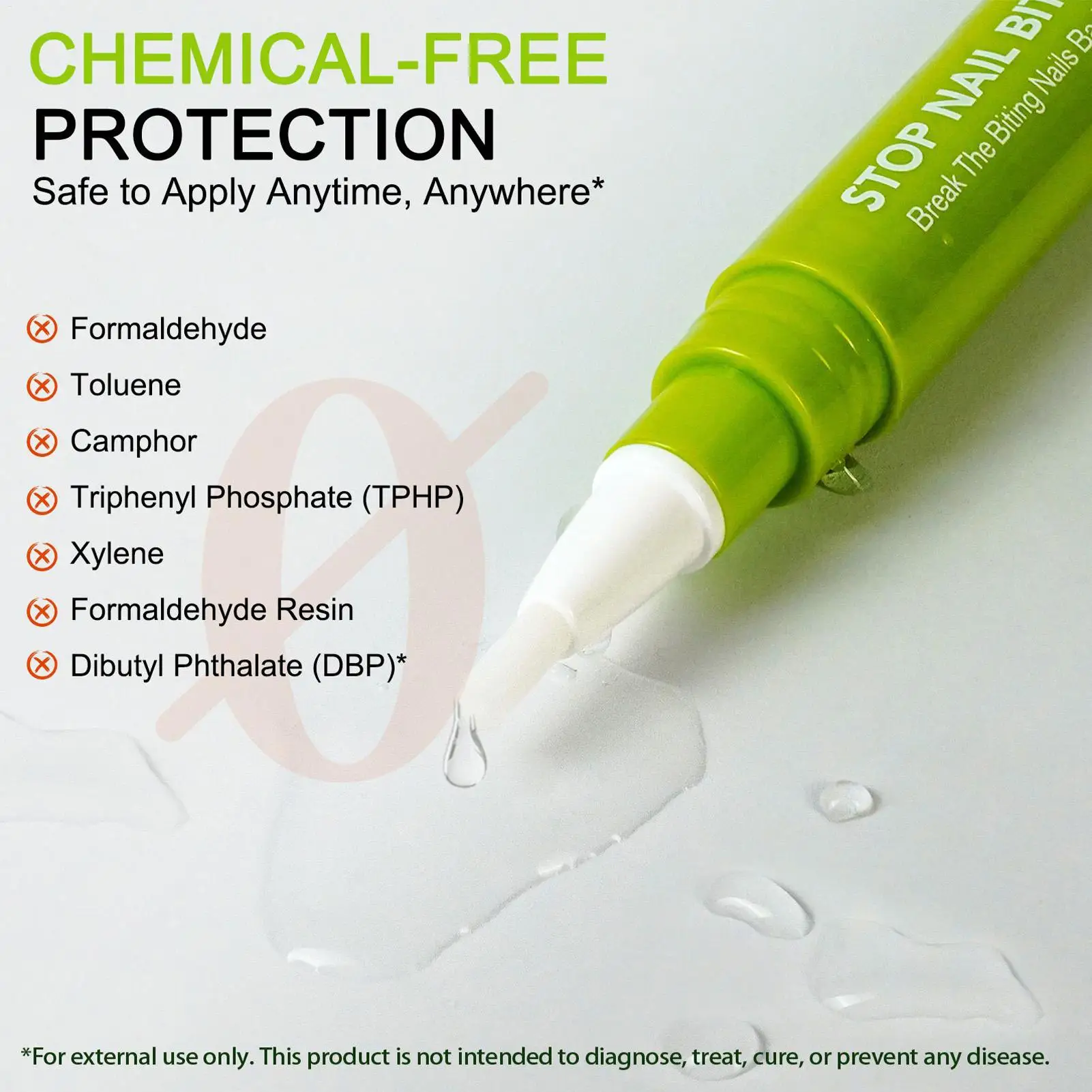 7 مللي توقف عن عض الأظافر للأطفال توقف عادات عض الأصابع الوقاية القلم المر الطبيعي توقف مص عادة الرعاية الصحية المحمولة