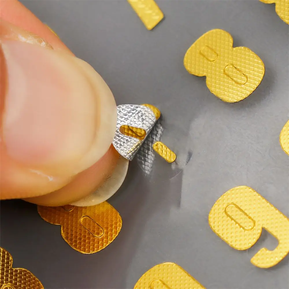 DIY Gold Scrapbook Hand Book Notebook Decor Planner Number sticker Twinkle stickers Letter Self Adhesive