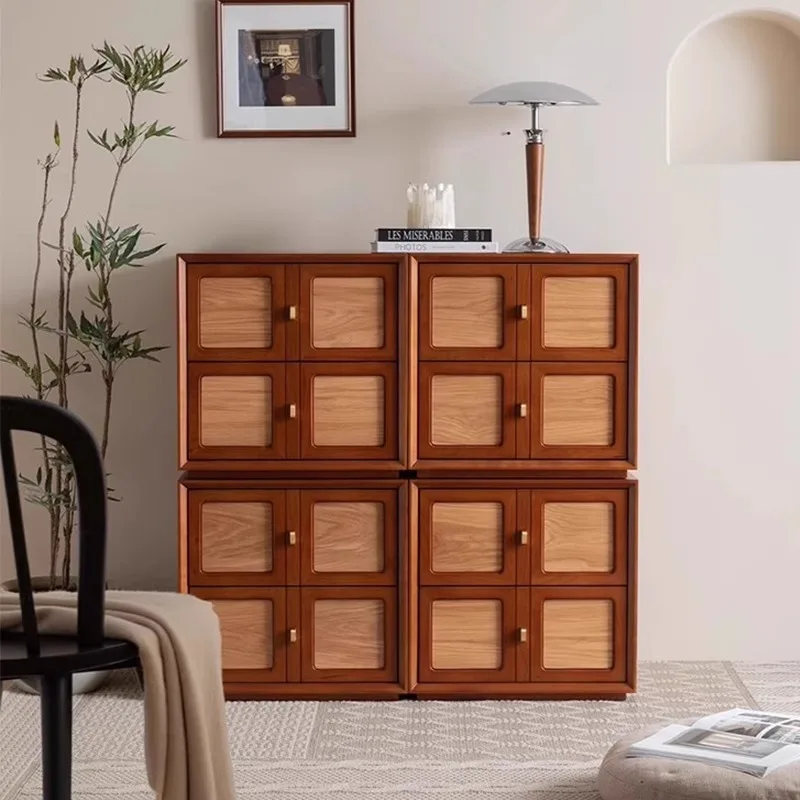 

Medieval style bucket cabinet designer fragrant cloud yarn French retro high-end solid wood bedside table black card cabinet com
