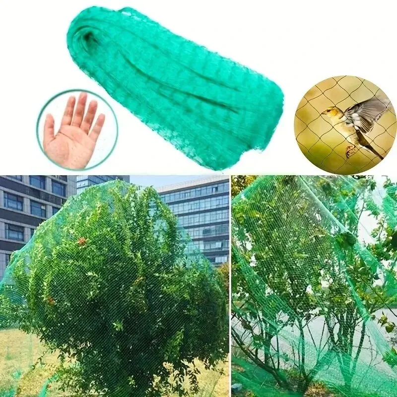 Garden Netting Green Woven Mesh Protect Plants Fruits Flowers Trees Stretch Fencing Durable Net Stops Birds Deer Animals