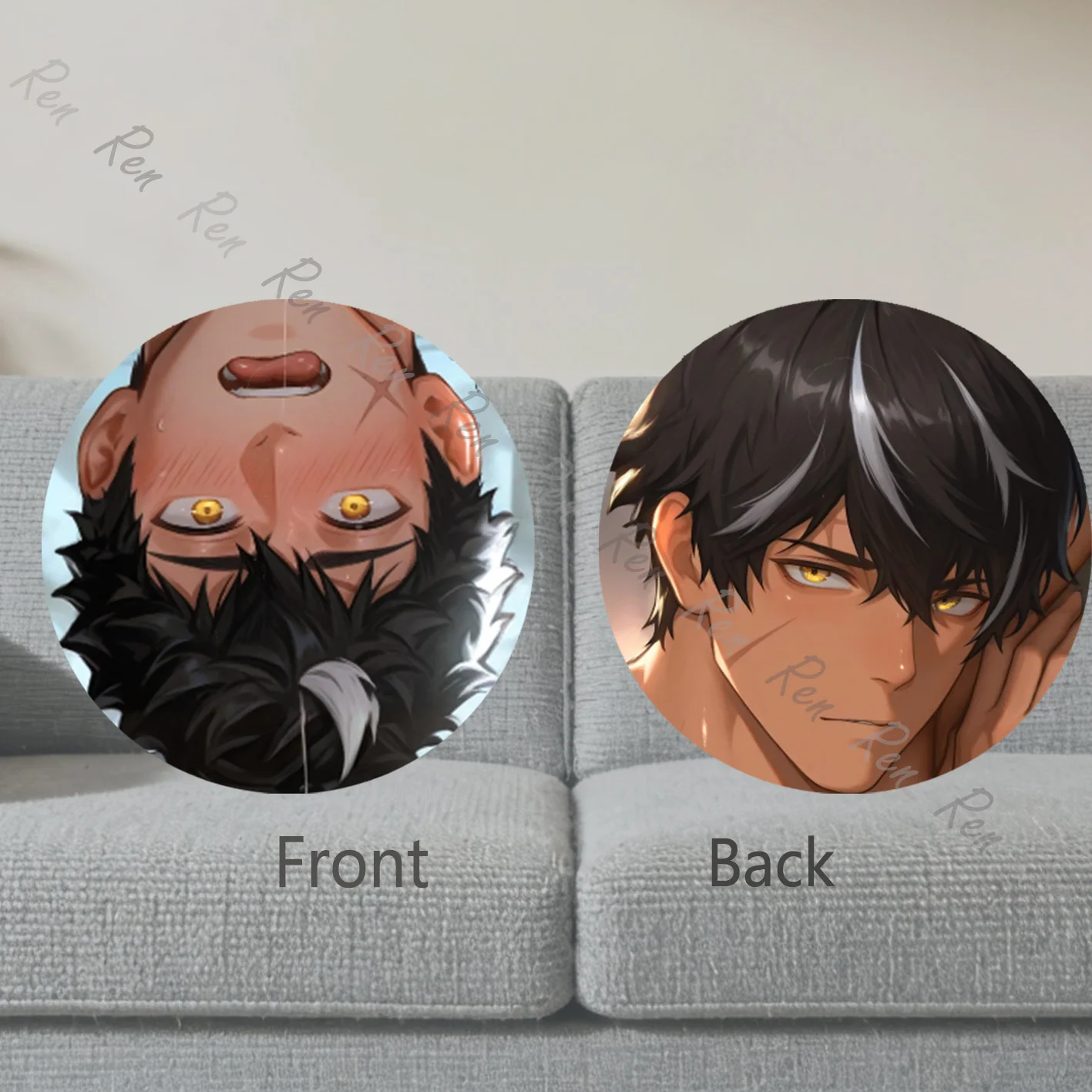 Dakimakura Anime Raven Pillow Cover Sofa Cushion Double-side Print Throw Pillow Case 40X60cm
