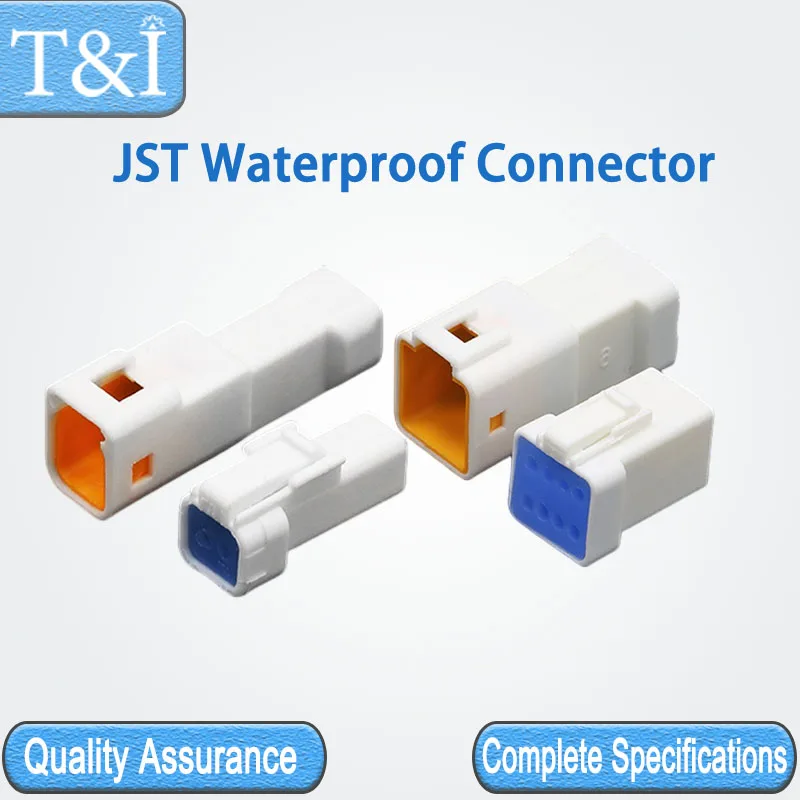 

5/10/100Sets JST-2/3/4/6/8Pin Electronic Connection Aviation Automobile Waterproof Male Female Docking Connector