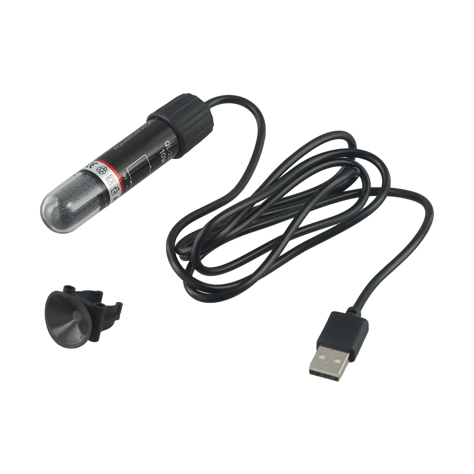 Per acquari da tavolo Riscaldatore per acquario piccolo Riscaldatore per acquario USB 10W Potenza Nero Oro Riempito di sabbia Tensione DC5V