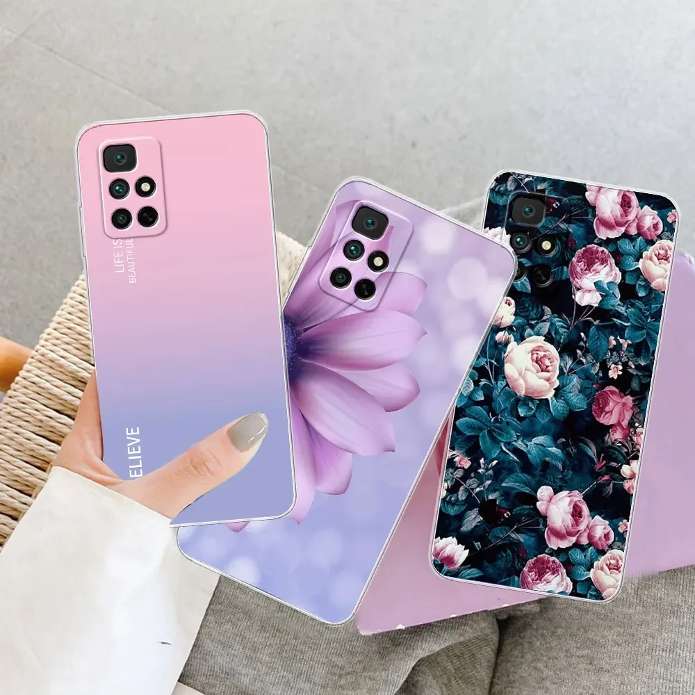 For Xiaomi Redmi 10 Case For Redmi 10 2022 Clear Cover Marble Painted Silicone Soft Fundas For Redmi 10 Prime 2022 Bumper Coque