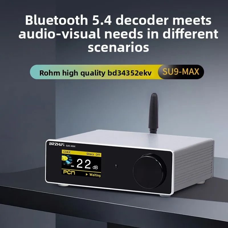 

Декодер Hi-Fi класса Hi-Fi Fever-grade su9max, высококачественный ЦАП, усилитель для наушников, Bluetooth 5.4