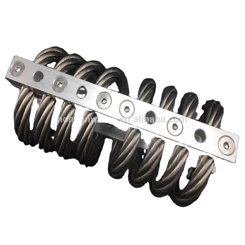 Energy Compressor Ship Construction Energy Rail Vibration Shock Protection JGX-1598D-428B Aluminum Wire Rope Isolator