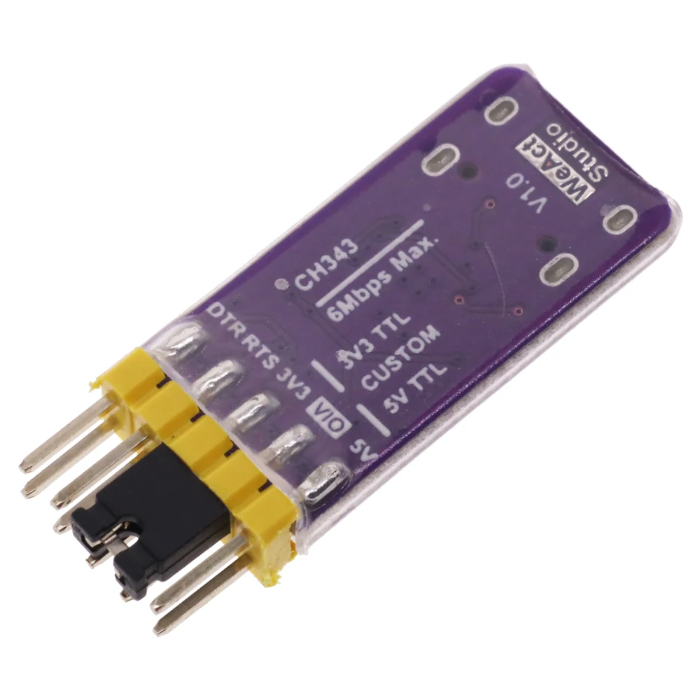 USB To Serial Port Module 6Mbps 5V/3.3V TTL CH343P Debugging Burning And Downloading Type-C Switch Instead CH340