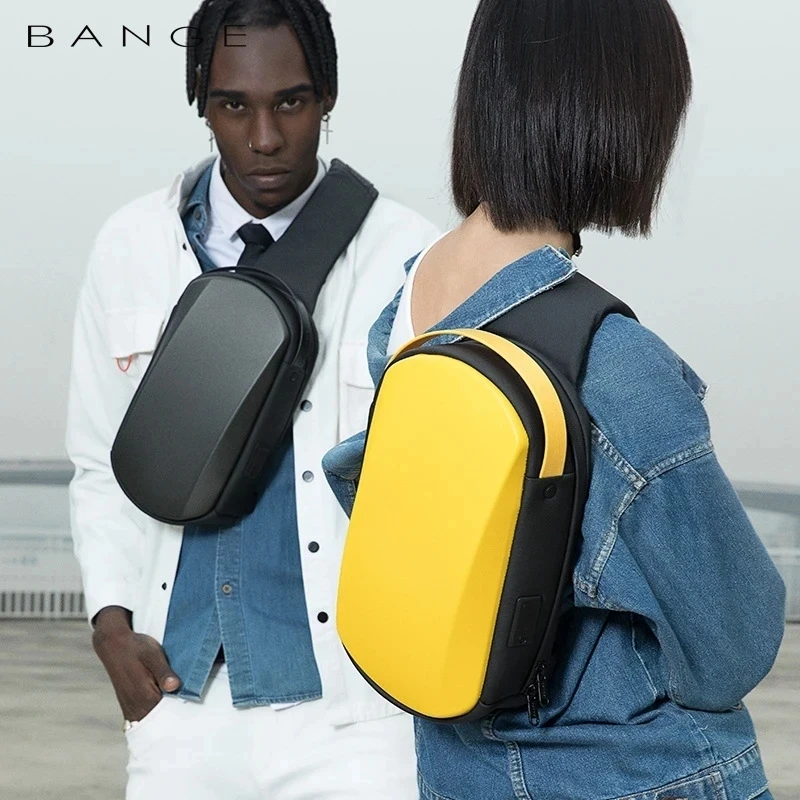 Bange Male Shoulder Bags USB Charging Crossbody Bags Men Anti Theft Chest Bag School Summer Short Trip Messengers Bag