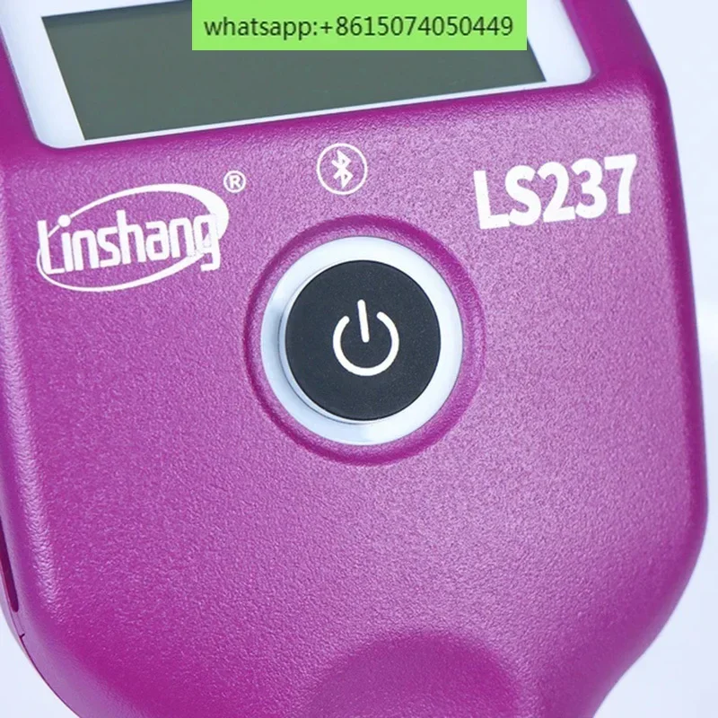 LS237 Type-C Charge Car Paint Thickness Gauge for Checking Auto Coating Identify Ferrous Putty Three Color and Rotatable Screen