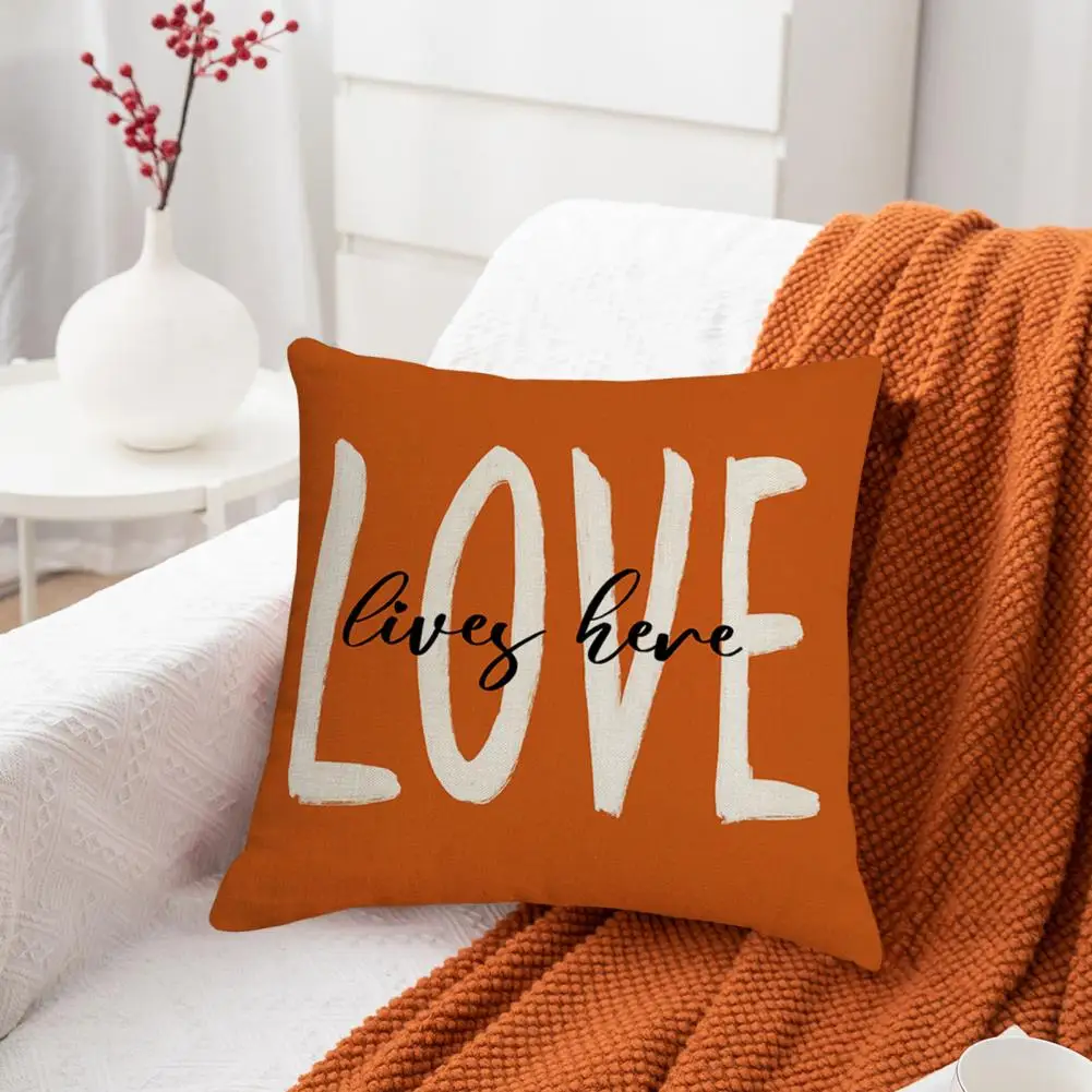 Fall Pumpkin Home Throw Pillow Covers Autumn Farmhouse Pumpkin Harvest Decorative Throw Pillow Covers for Sofa Couch