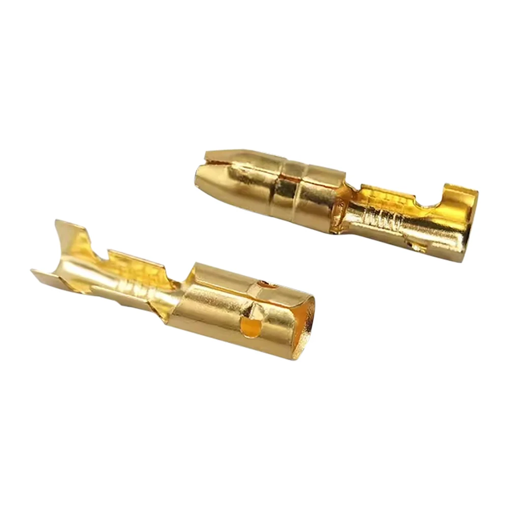 Bullet Crimp terminal Car Electrical Wire Connector Diameter Pin Terminals Rubber Sleeve In Tin Plated Brass Spring Sheath set