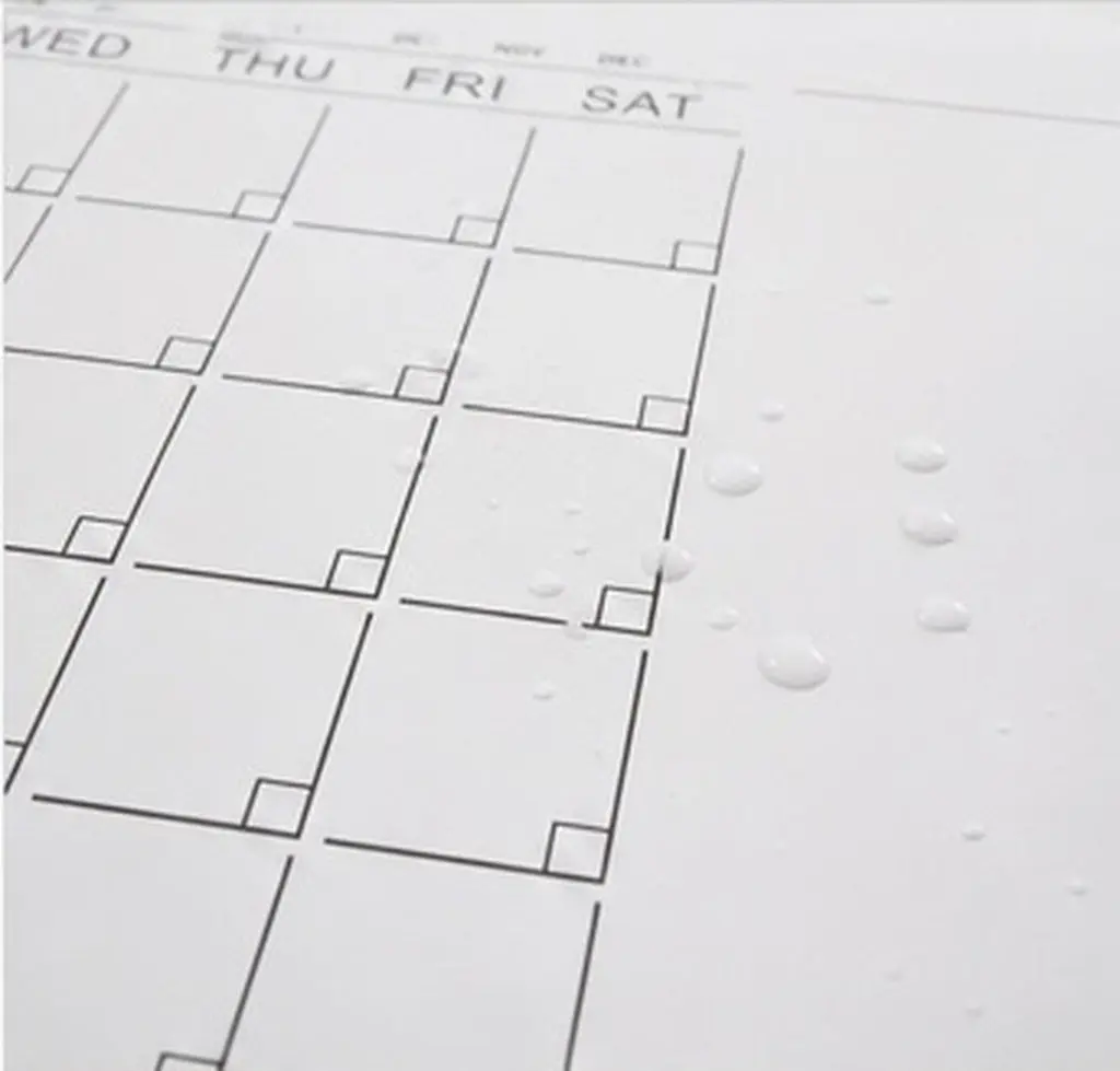 Dry Erase Whiteboard Sticker Calendar 12 X 16 Removable Self Adhesive Reusable Monthly Planner Wall Office Dorm Schedule Tracker