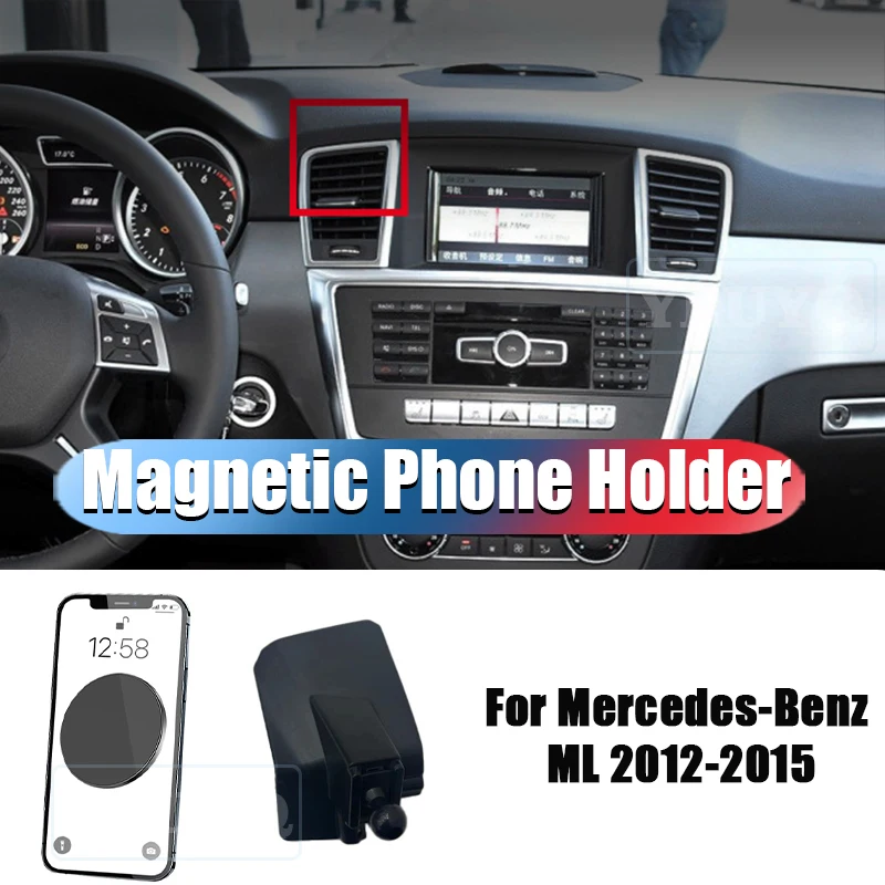 

For Mercedes-Benz ML Class W166 2012-2015 Car Mobile Phone Holder Magnetic Gravity Mount Navigation Dedicated Car Accessories