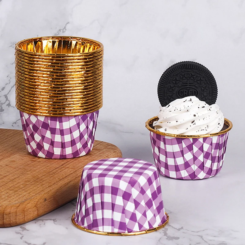 50 stuks cupcake papieren bekers bakvorm muffin cake gebak mallen levert bakkerij pan gereedschap mini moldes accessoires bakvormen party
