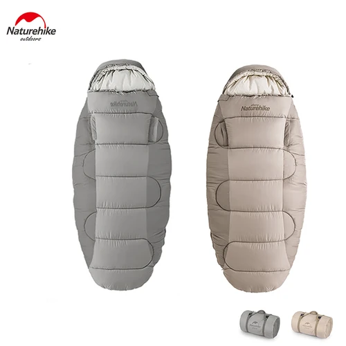 Naturehike 추동 침낭,재고품을 정리하여 판매하니, 역사상 낮은 가격으로 판다,네이처하이크 겨울 침낭 두꺼운 코튼 침낭, 야외 초경량 핸드 홀, 따뜻한 침낭 캠핑 PS200/300/400
